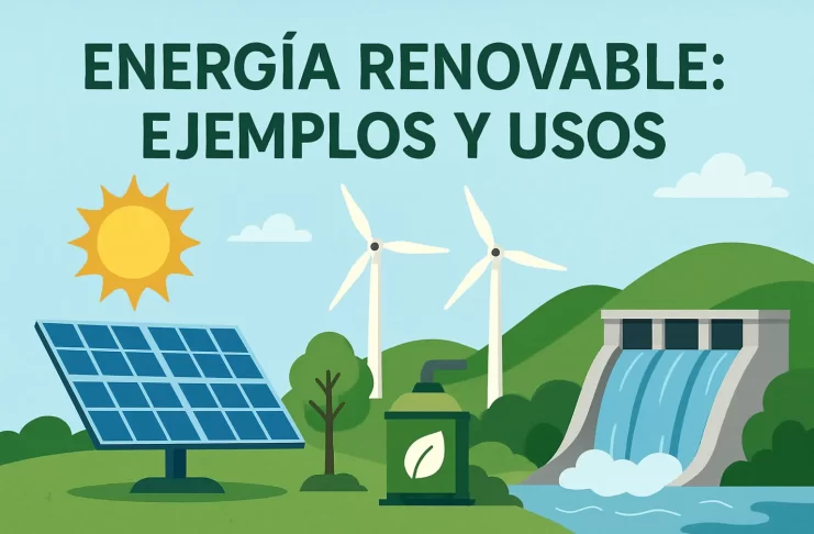 energía renovable ejemplos y usos
