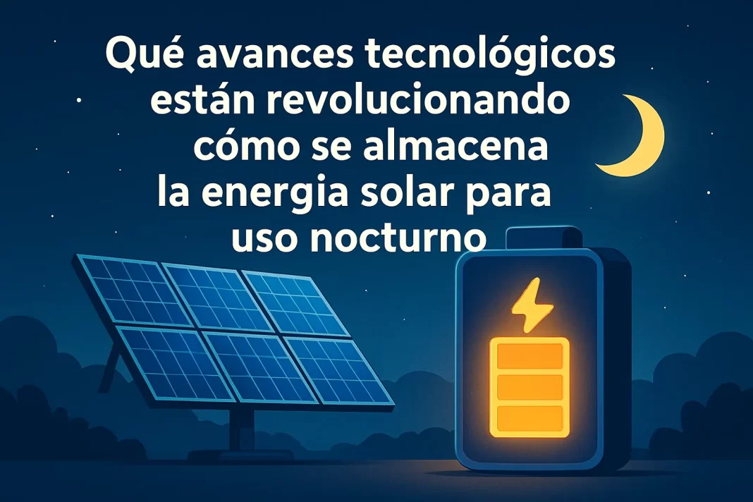 Qué avances tecnológicos están revolucionando el almacenamiento de energía solar para uso nocturno qué avances tecnológicos están revolucionando Cómo se almacena la energía solar para uso nocturno