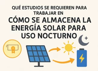 Qué estudios se requieren para trabajar en cómo se almacena la energía solar para uso nocturno qué estudios se requieren para trabajar en Cómo se almacena la energía solar para uso nocturno