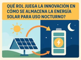 qué rol juega la innovación en Cómo se almacena la energía solar para uso nocturno