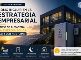 cómo incluir en la estrategia empresarial Cómo se almacena la energía solar para uso nocturno