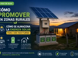 cómo promover en zonas rurales Cómo se almacena la energía solar para uso nocturno