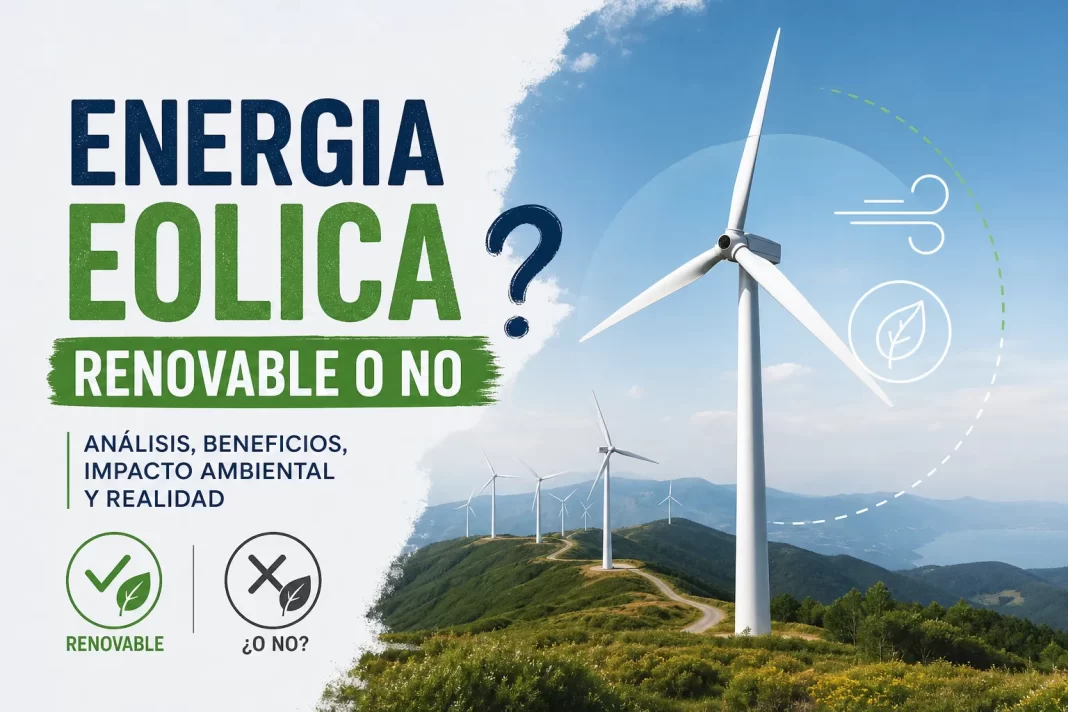 energia eolica renovable o no