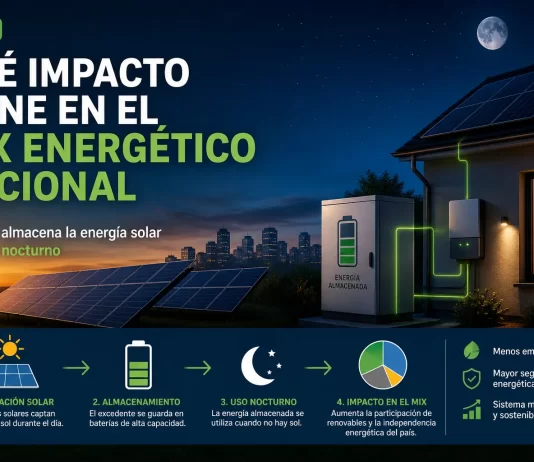 Qué impacto tiene la energía solar en el mix energético nacional y cómo se almacena para uso nocturno qué impacto tiene en el mix energético nacional Cómo se almacena la energía solar para uso nocturno