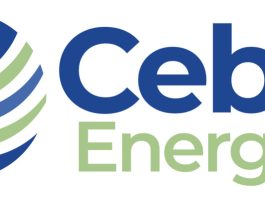 Cebin Energy logo: blue globe with green and white curved stripes, plus blue 'Cebin' and green 'Energy' text.
