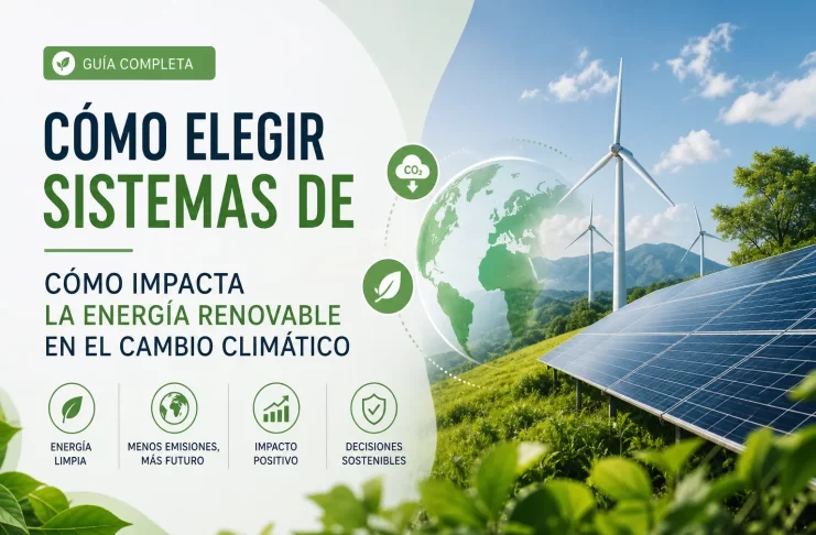 cómo elegir sistemas de Cómo impacta la energía renovable en el cambio climático