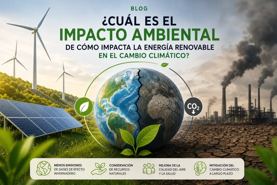 cuál es el impacto ambiental de Cómo impacta la energía renovable en el cambio climático