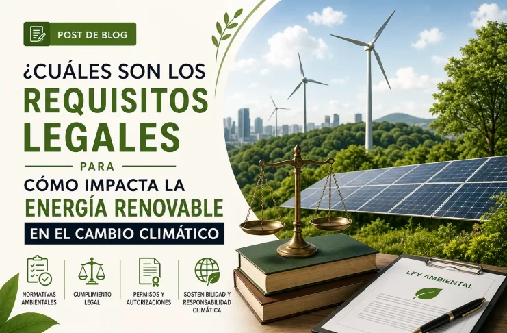 cuáles son los requisitos legales para Cómo impacta la energía renovable en el cambio climático