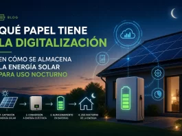 qué papel tiene la digitalización en Cómo se almacena la energía solar para uso nocturno