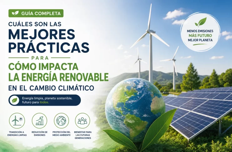 cuáles son las mejores prácticas para Cómo impacta la energía renovable en el cambio climático