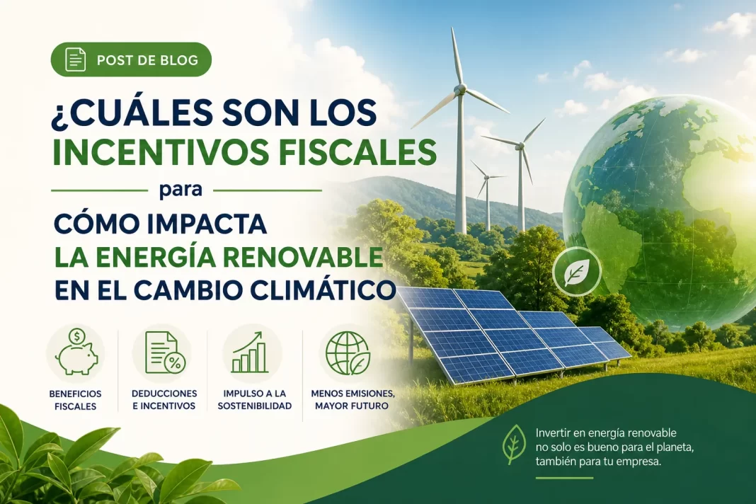 cuáles son los incentivos fiscales para Cómo impacta la energía renovable en el cambio climático
